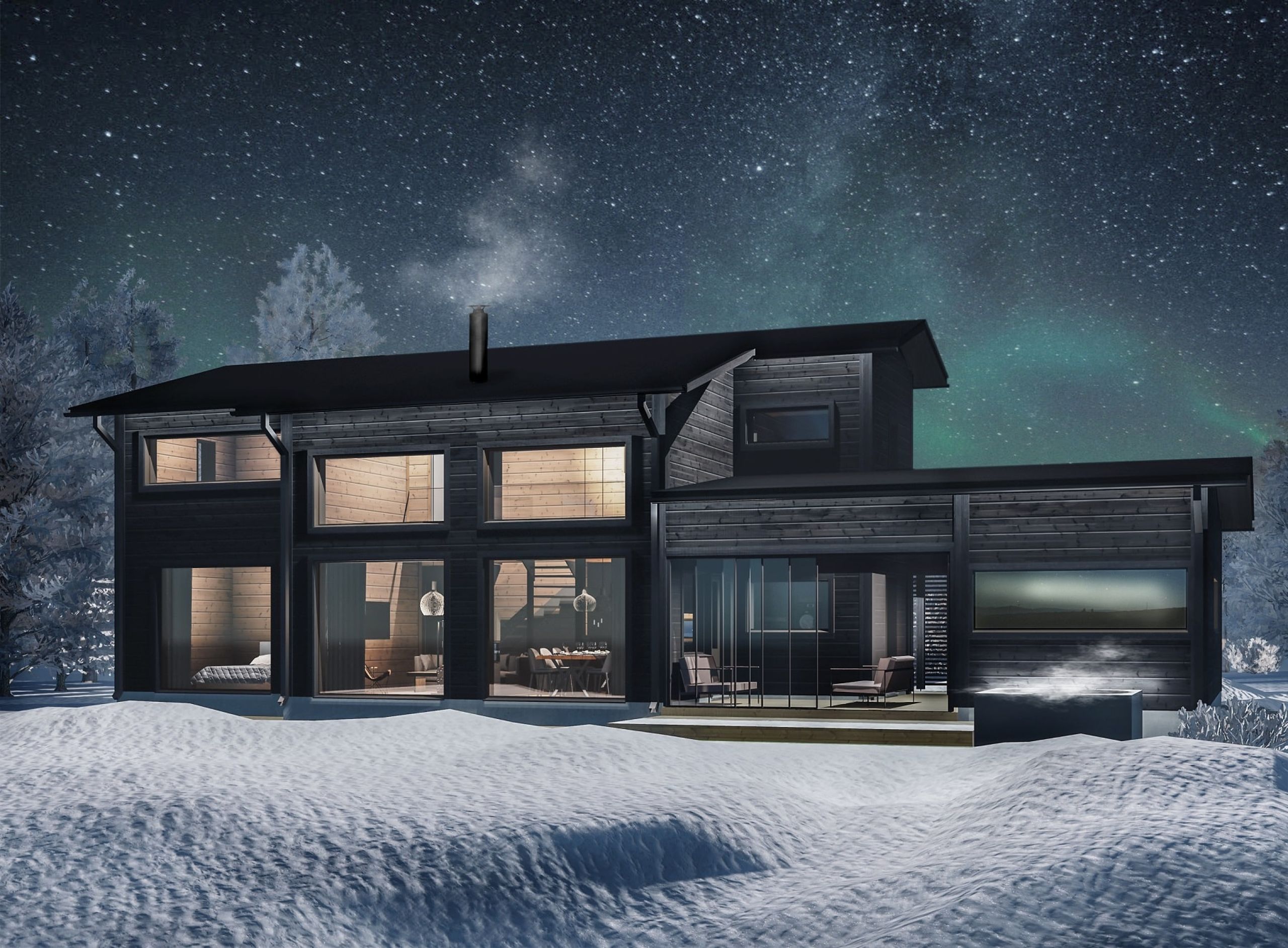 Markkinoiden energiatehokkainta hirsirakentamista